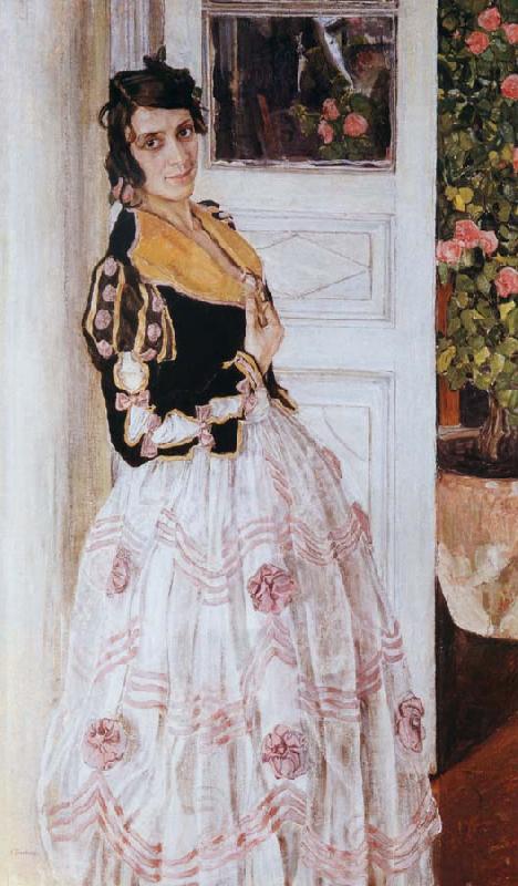 Alexander Yakovlevich GOLOVIN The Spanish woman at Balcony china oil painting image